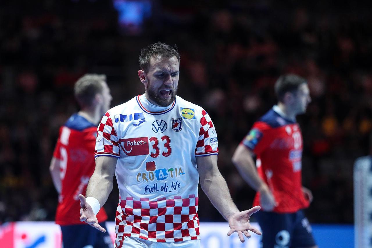 Norveska i Hrvatska u utakmici pulufinala Europskog prvenstva u rukometu