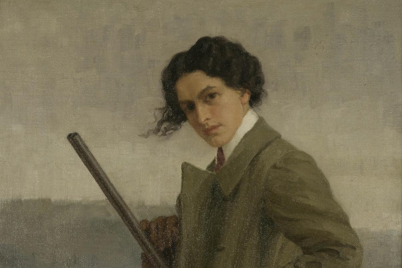 Autoportret u lovačkom odijelu, 1912.