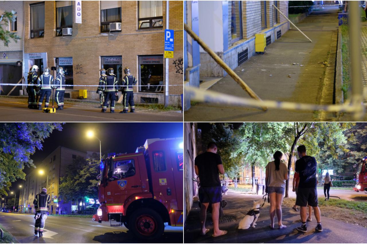 Napuknuo zid zgrade u Kranjčevićevoj u Zagrebu