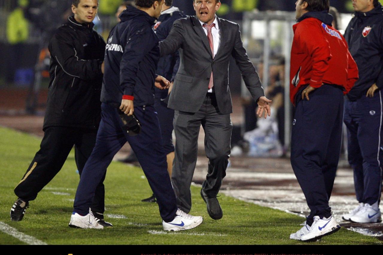 '16.03.2011., stadion u Humskoj, Beograd, Srbija - Kup Srbije, polufinale, Partizan - Crvena zvezda. Robert Prosinecki, trener Crvene zvezde.  Photo: HaloPix/PIXSELL'