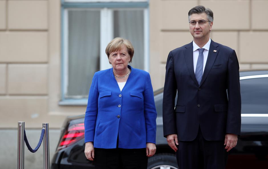 Angela Merkel. Andrej Plenković