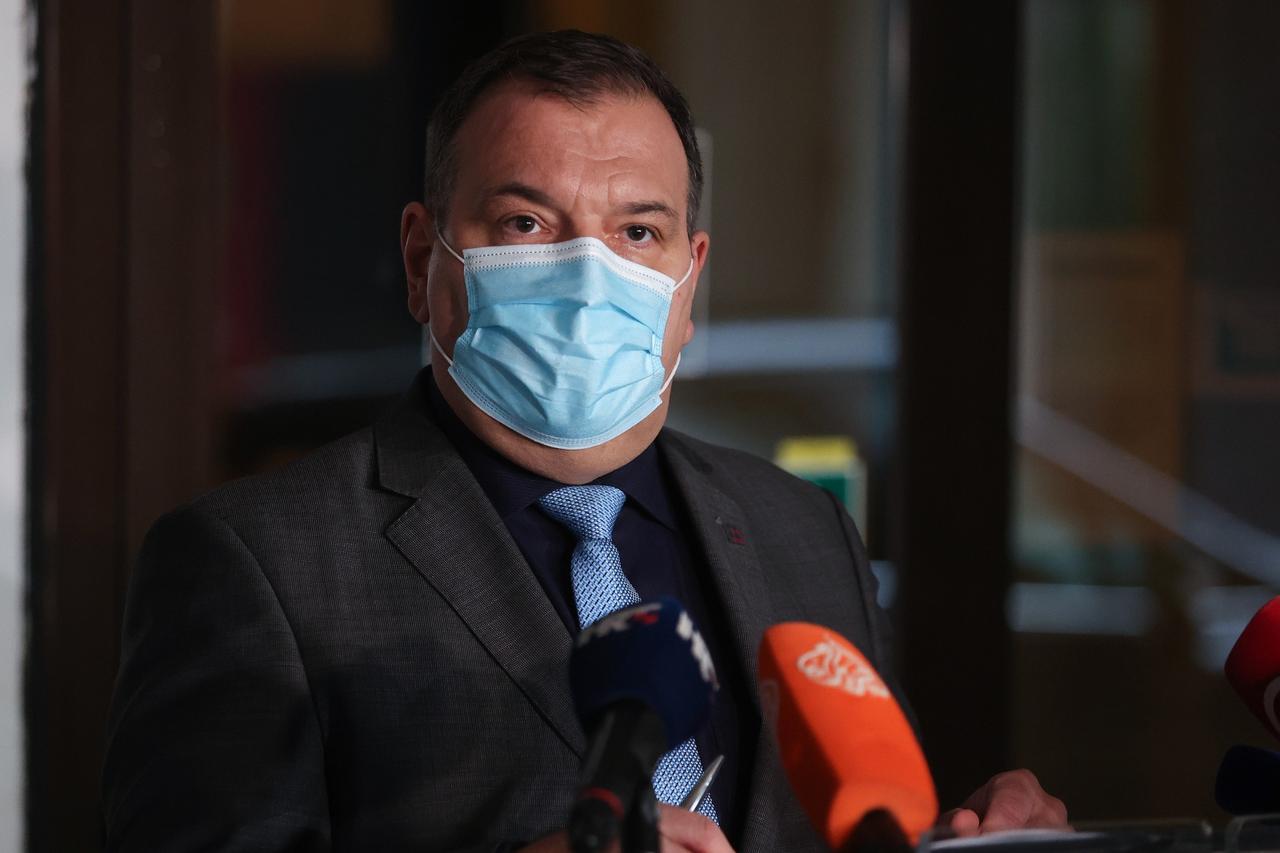 Zagreb: Ministar zdravstva Vili Beroš održao konferenciju za medije