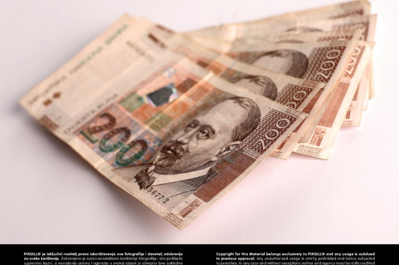 '28.12.2009., Zagreb - Novcanica od 200 kuna, ilustracija.  Photo: Davor Puklavec/PIXSELL'