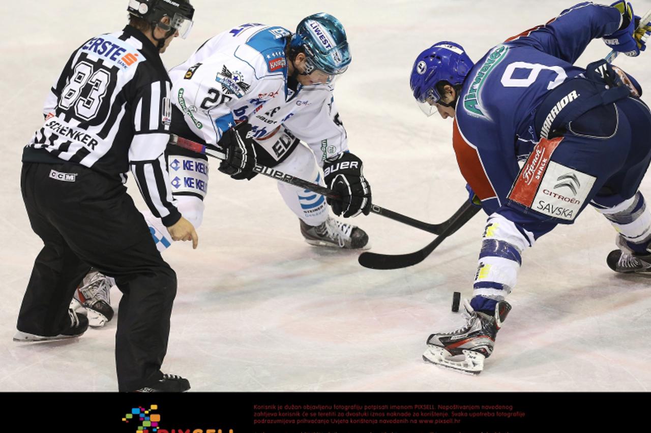 '30.09.2012., Zagreb - Hokejaska EBEL liga, Medvescak Zagreb - EHC Liwest Wings Linz. Photo: Igor Kralj/PIXSELL'