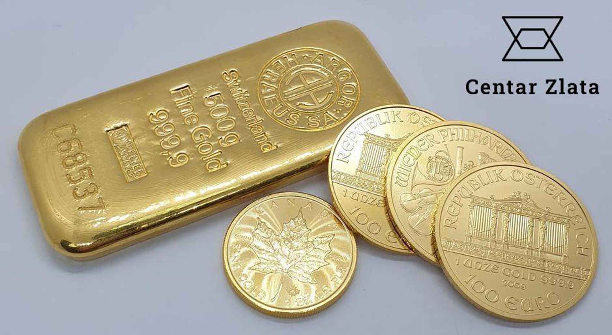 Investicijsko zlato dolazi u obliku zlatnika i zlatnih poluga visoke čistoće