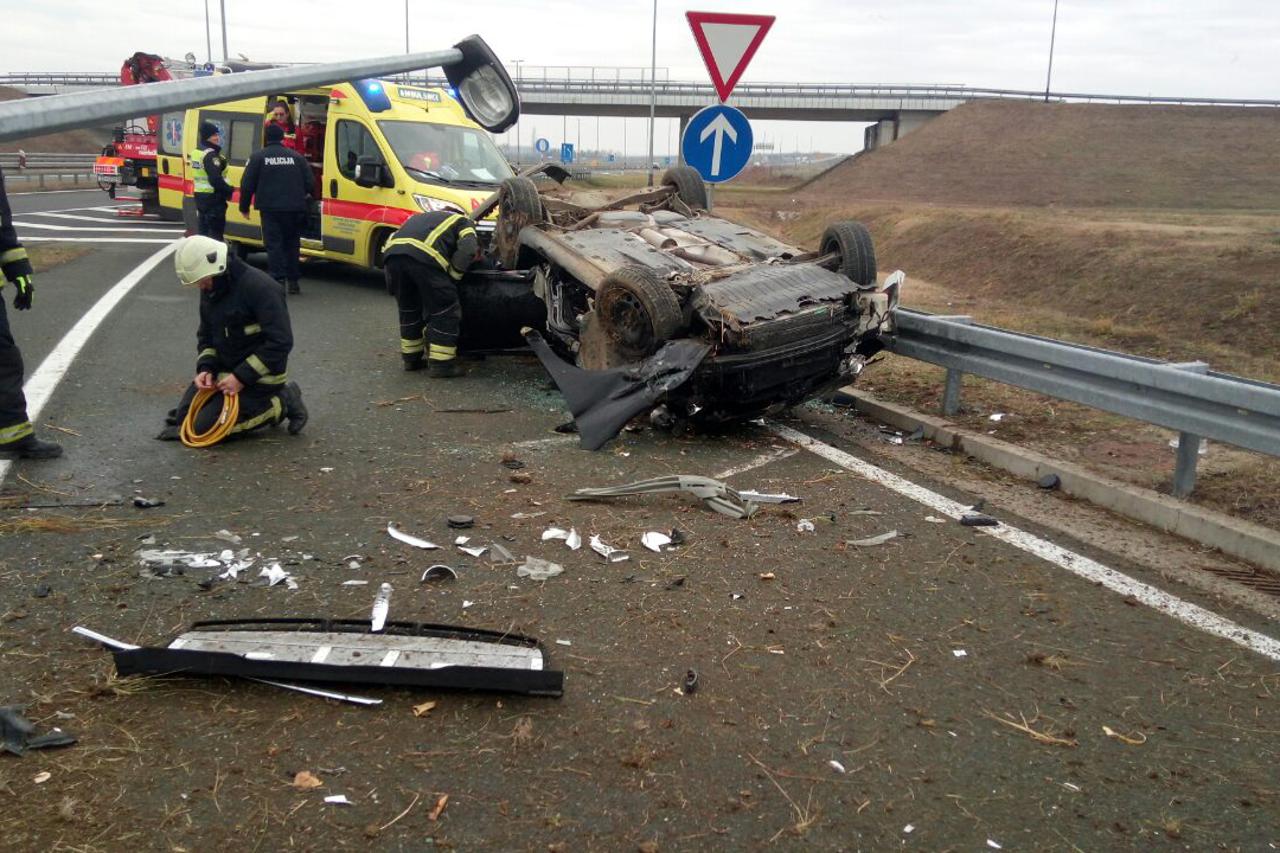 Sletio na osječkoj obilaznici