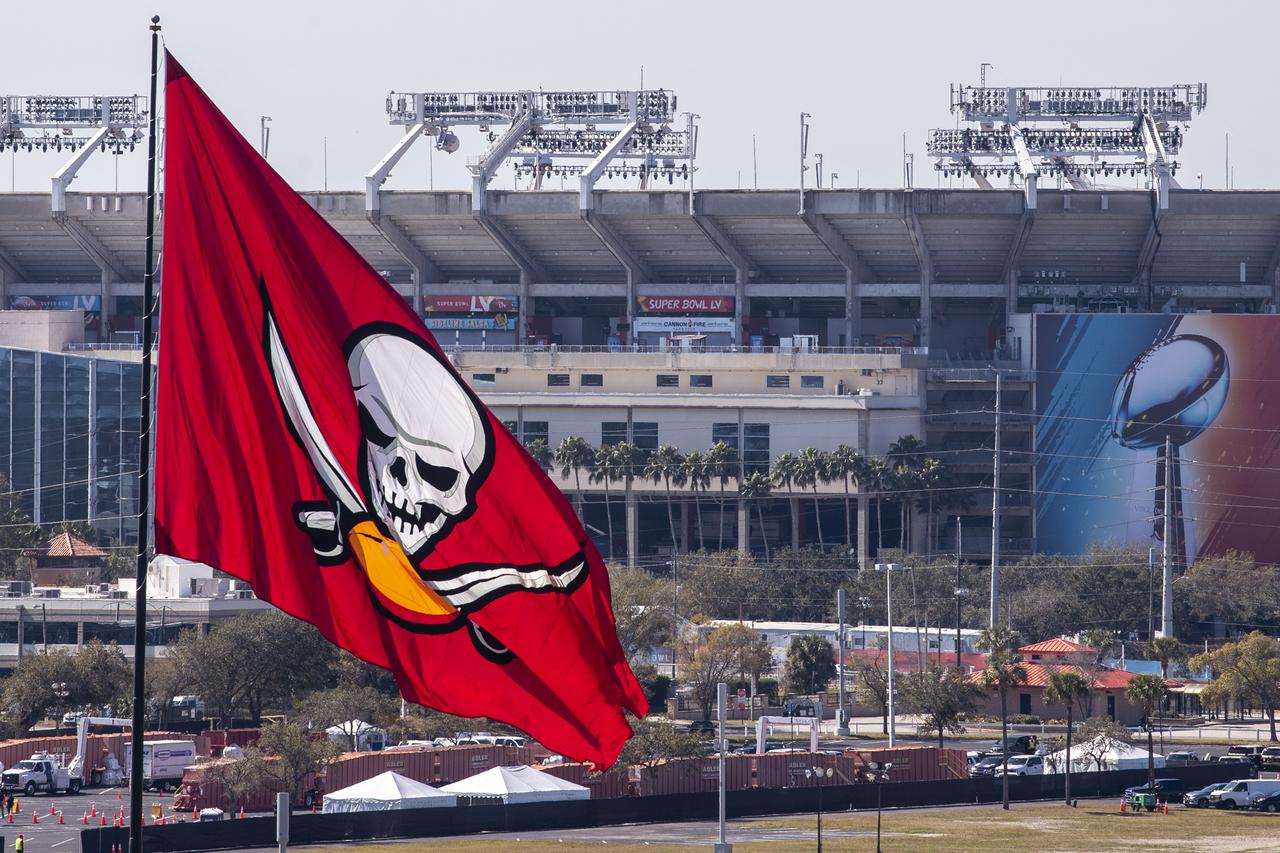 Raymond James stadium for Super Bowl LV in Tampa