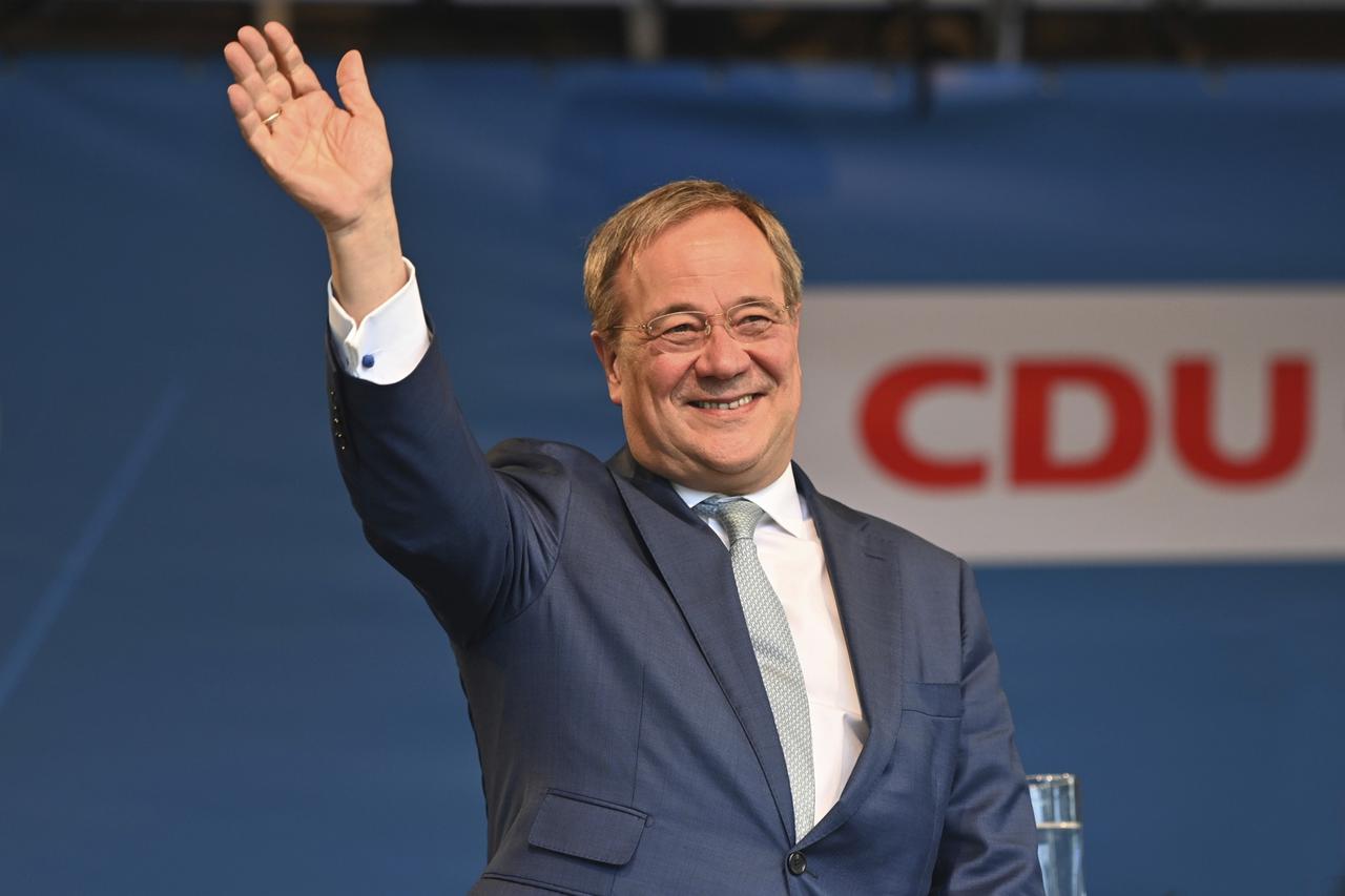 Election event with the Chancellor candidate Armin Laschet (CDU) in Augsburg.