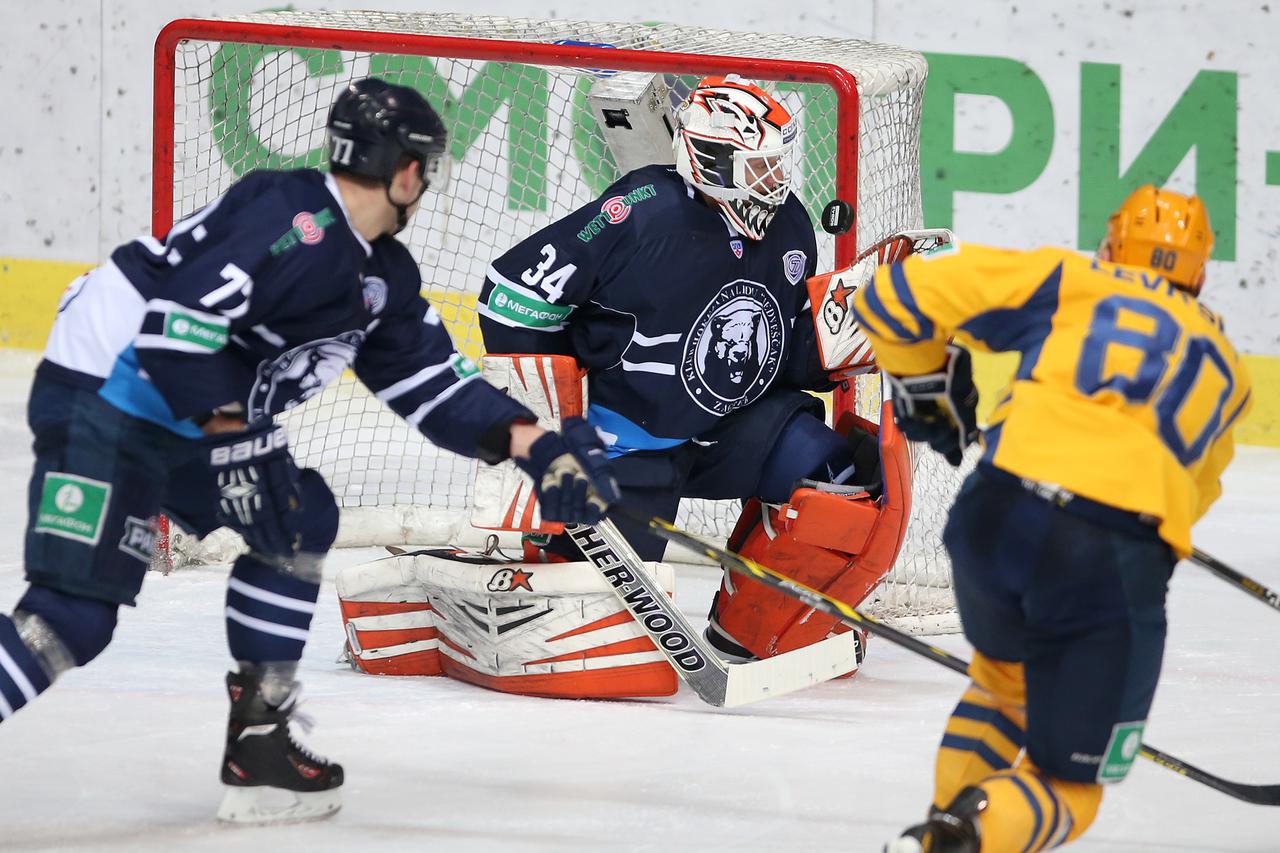 20.01.2015.,  Dom sportova, Zagreb - Kontinentalna hokejaska liga, 49. kolo, KHL Medvescak - Atlant. Cal Heeter. Photo: Igor Kralj/PIXSELL