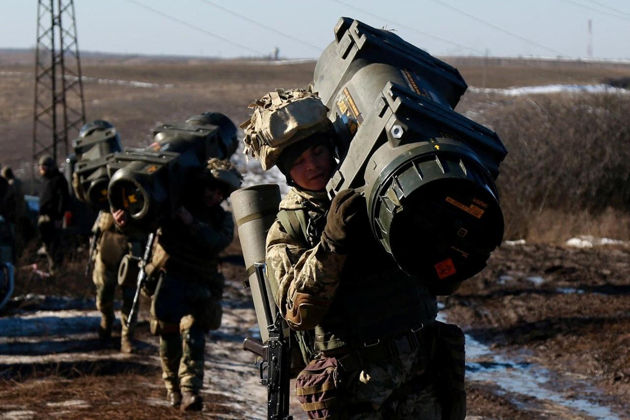 Ukrainian army holds drills in the Donetsk region