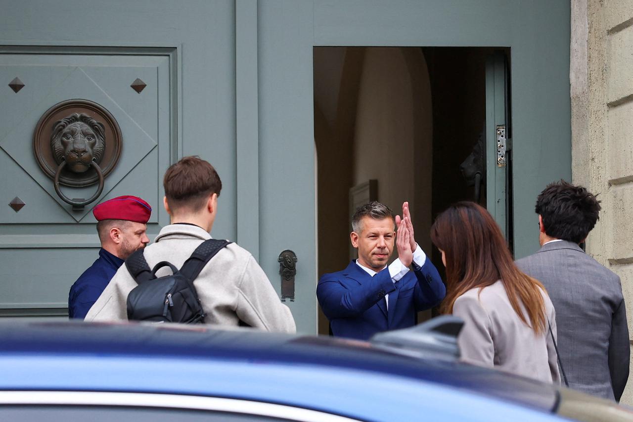 Hungary's President Sulyok meets election winner Magyar and other party leaders, in Budapest