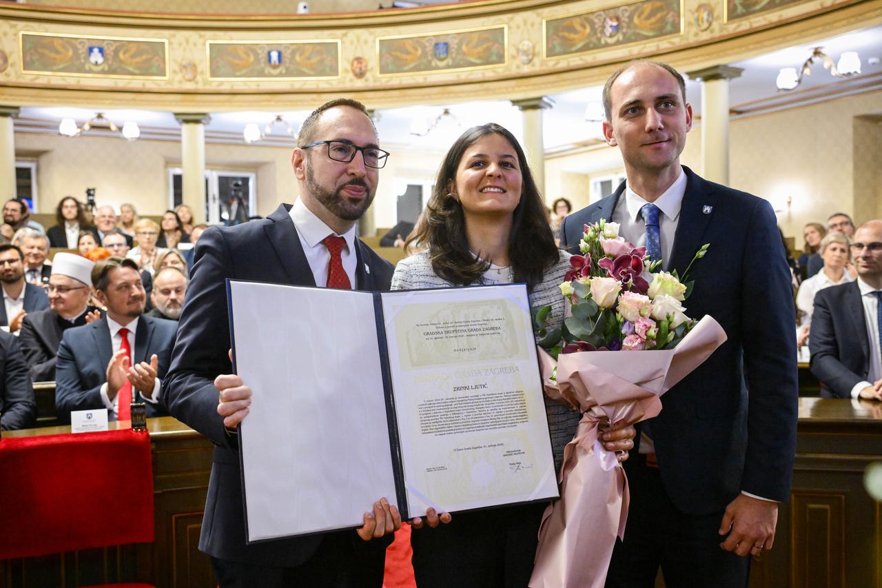 Milanović i Plenković zajedno na dodjeli priznanja povodom Dana grada Zagreba