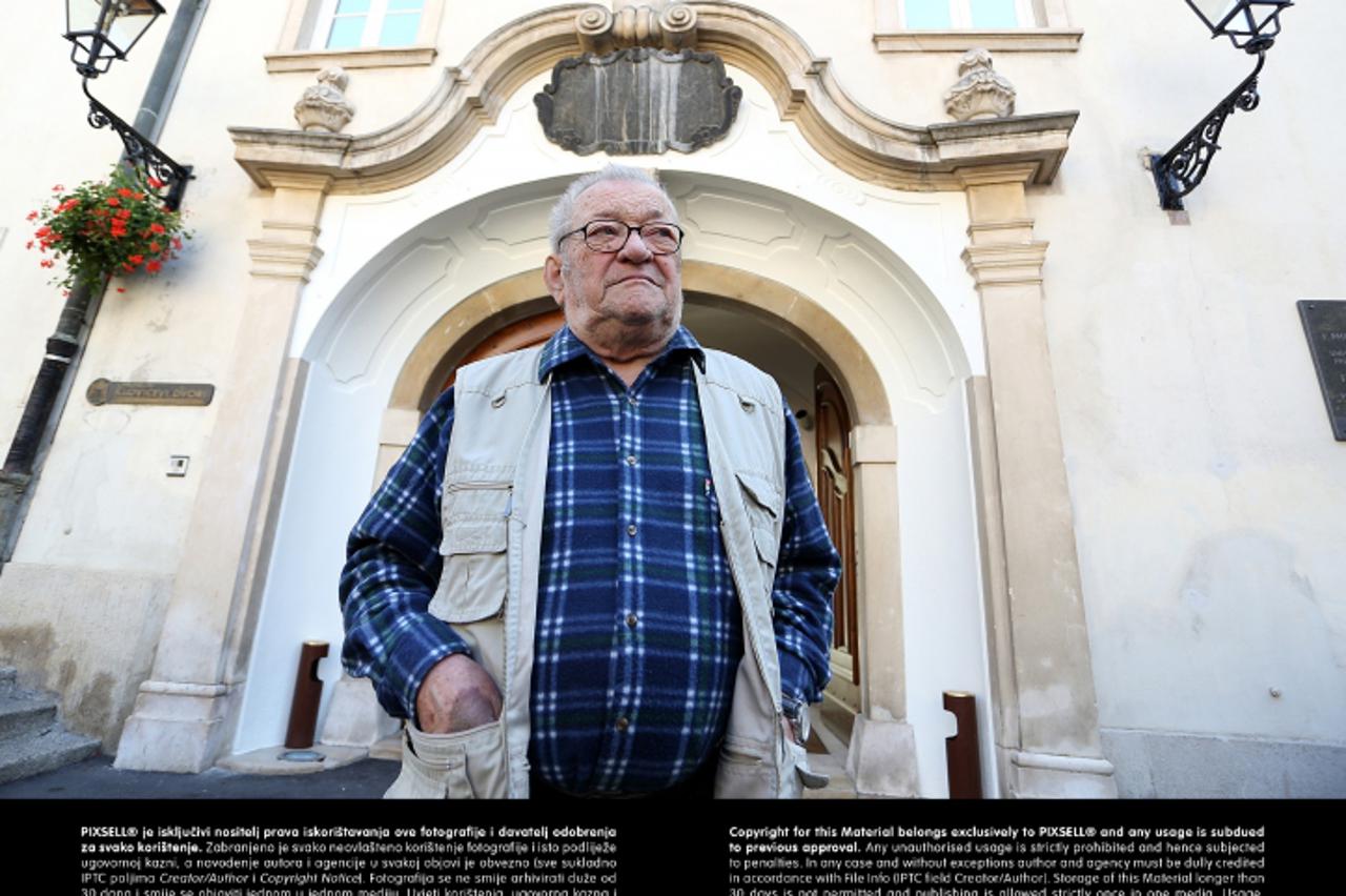 '02.10.2013., Zagreb - Ivan Kozaric, hrvatski umjetnik i kipar. Photo: Anto Magzan/PIXSELL'