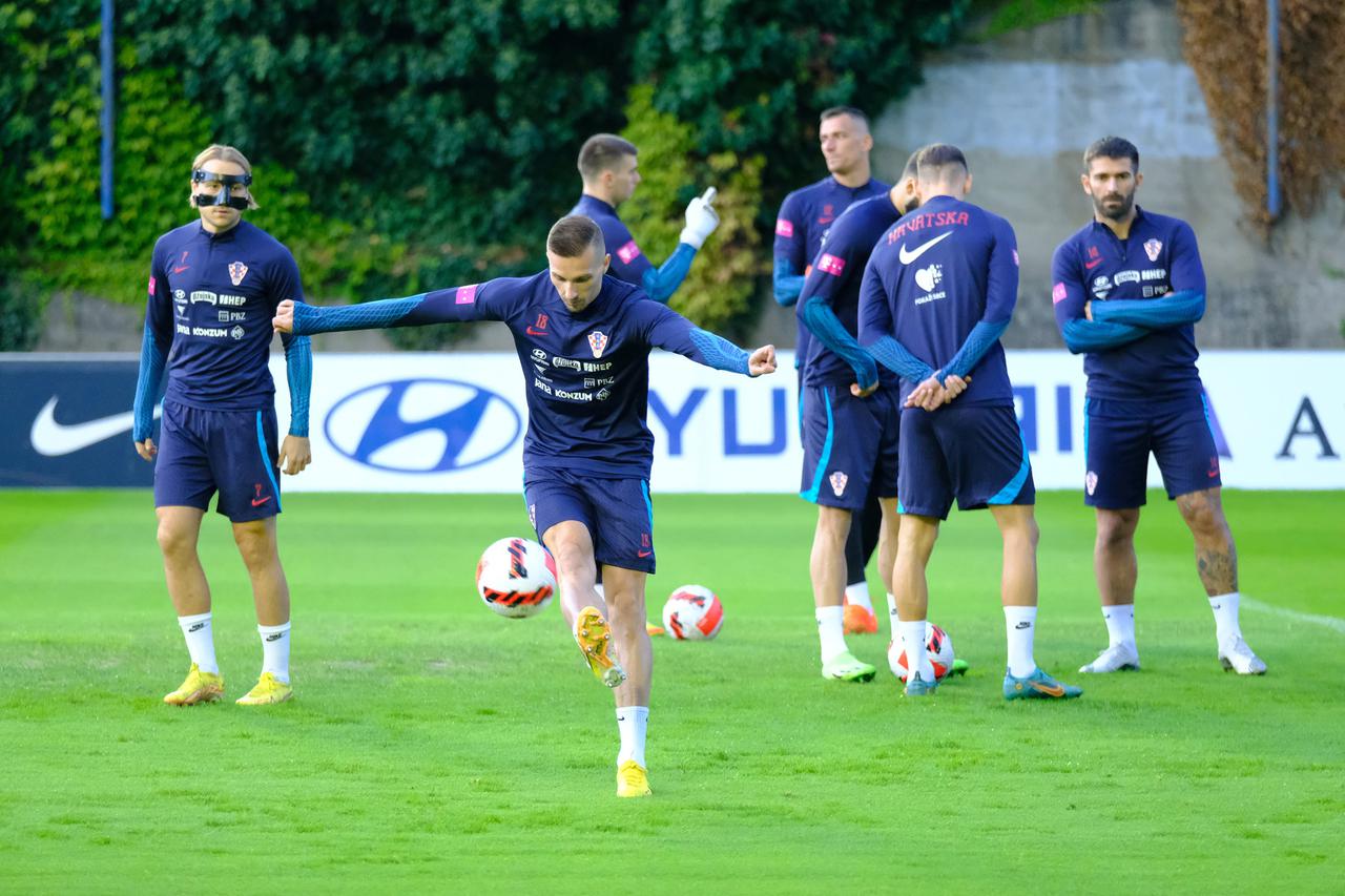 Zagreb: Trening hrvatske nogometne reprezentacije