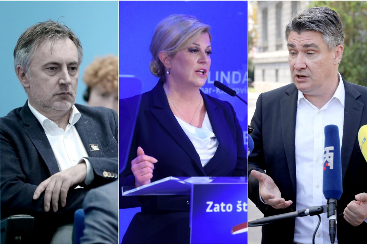 Miroslav Škoro, Kolinda Grabar-Kitarović, Zoran Milanović