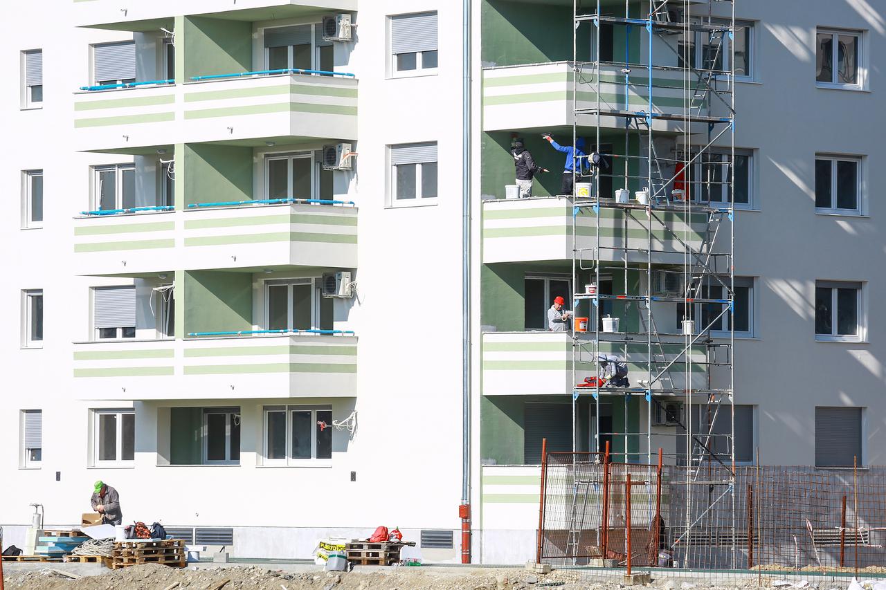 Zagreb: Nove zgrade u naselju Špansko, u blizini trgovačkog centra City Center one West