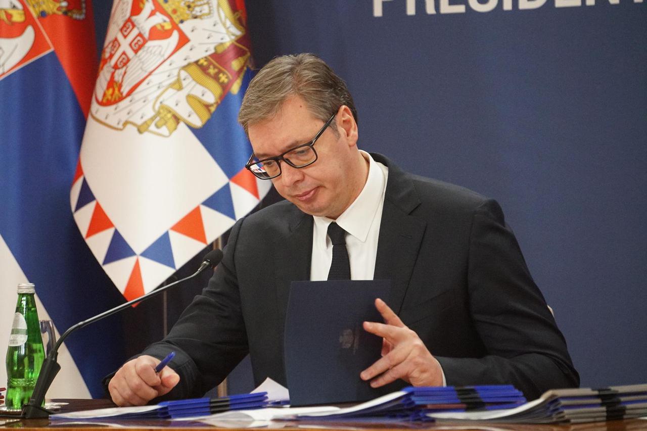 Beograd: Srpski predsjednik Aleksandar Vučić obratio se medijima nakon brojnih optužbi prema Hrvatskoj
