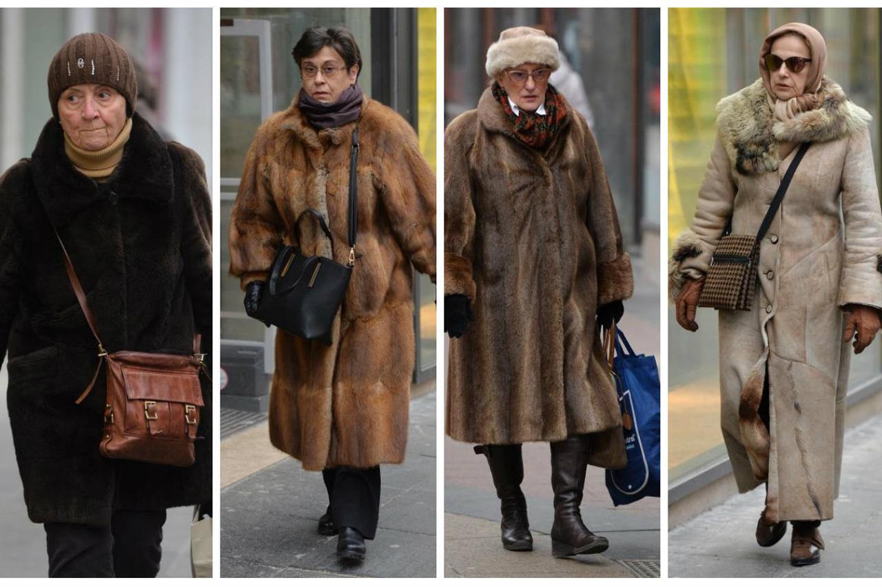 Street style, krznena bunda