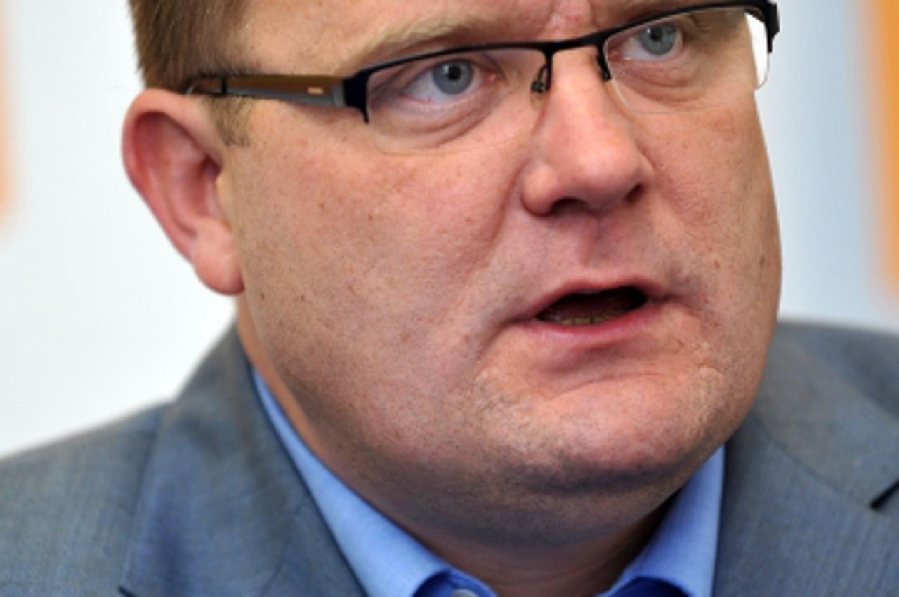 '02.11.2011., Prostorije HNS-a, Varazdin, Novoizabrani gradonacelnik Grada Varazdina Goran Habus Photo: Marko Jurinec/PIXSELL'