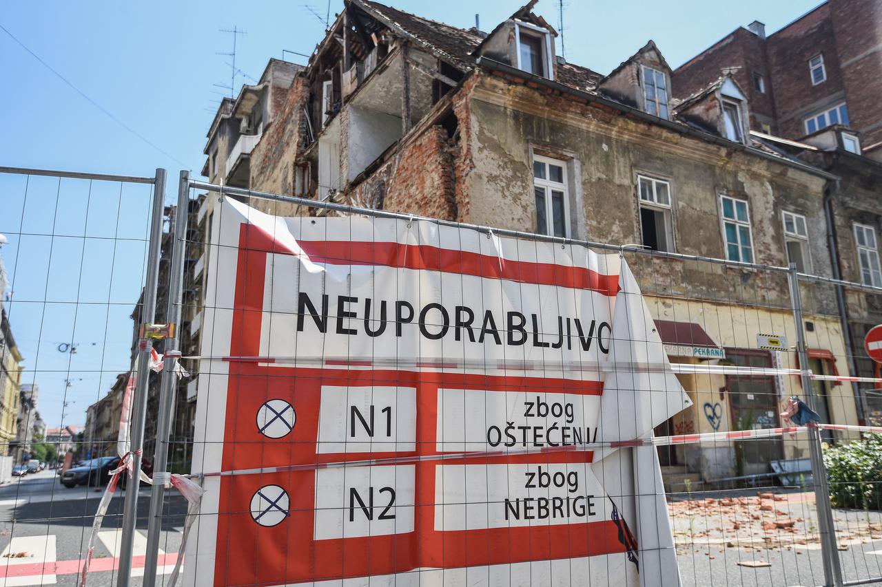 Zagreb: Zgrade oštećene u potresu