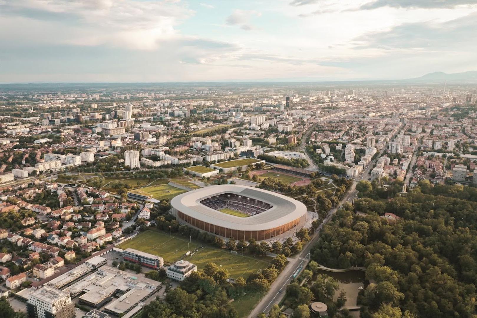 Zagrebački arhitektonski ured 3LHD predstavio je svoje rješenje novog Maksimira, zamišljeno kao suvremeni sportski prostor koji bi, uz velike sportske događaje, služio i svakodnevnom životu grada.
