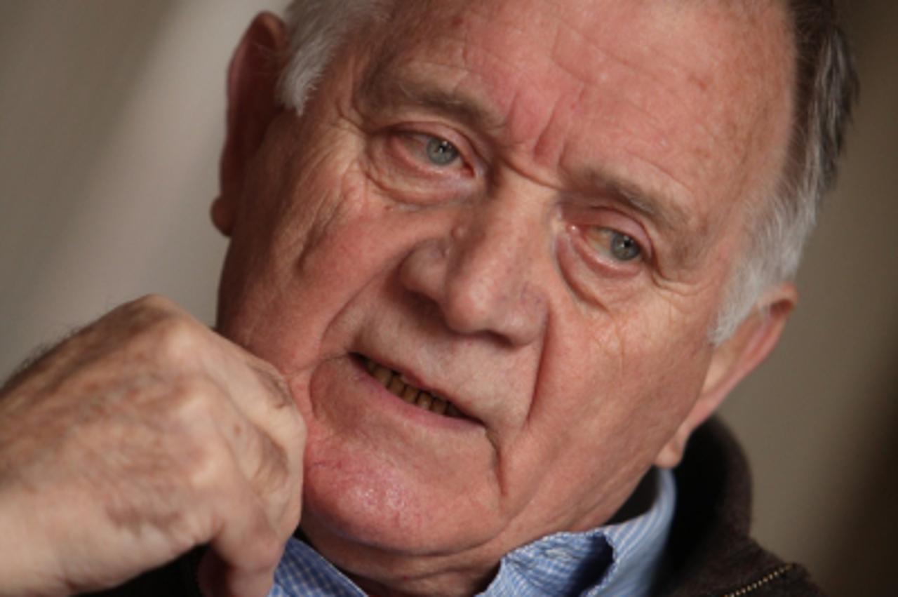 '31.03.2010., Zagreb - Antun Vrdoljak, hrvatski glumac, redatelj i producent, bivsi potpredsjednik Republike Hrvatske, danas pocasni potpredsjednik Hrvatskog olimpijskog odbora i clan Medjunarodnog ol