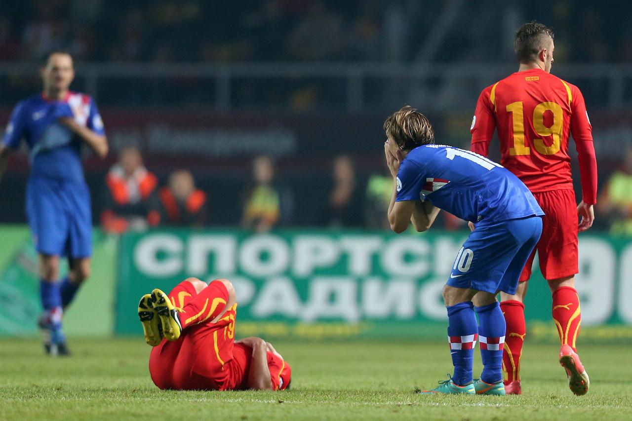 Skoplje: Kvalifikacije za SP 2014. u nogometu, Makedonija - Hrvatska