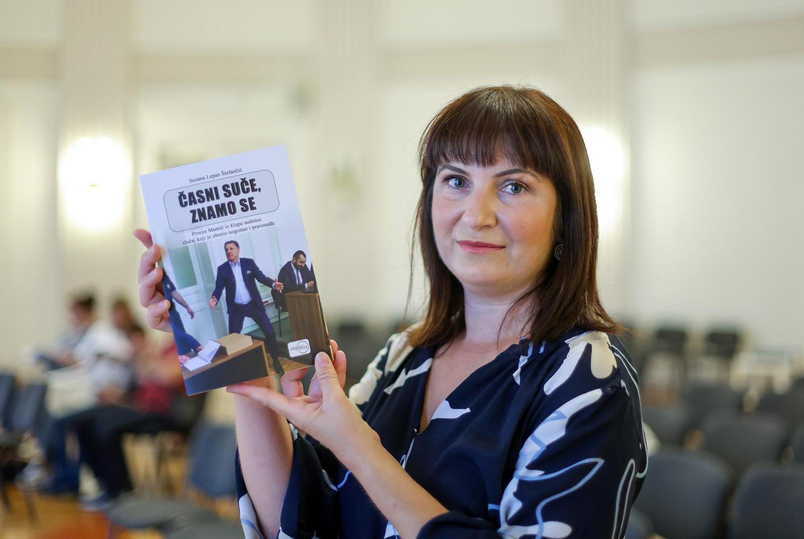 04.09.2025., Zagreb - Novinarski dom. Promocija knjige "Casni suce, znamo se" autorice Suzane Lepan Stefancic. Suzana Lepan Stefancic Photo: Sanjin Strukic/PIXSELL