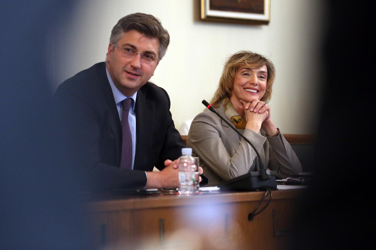 Andrej Plenković i Marija Pejčinović Burić
