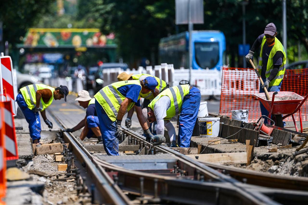 Zagreb: Nastavljaju se radovi na gradilištu Vukovarska - Savska