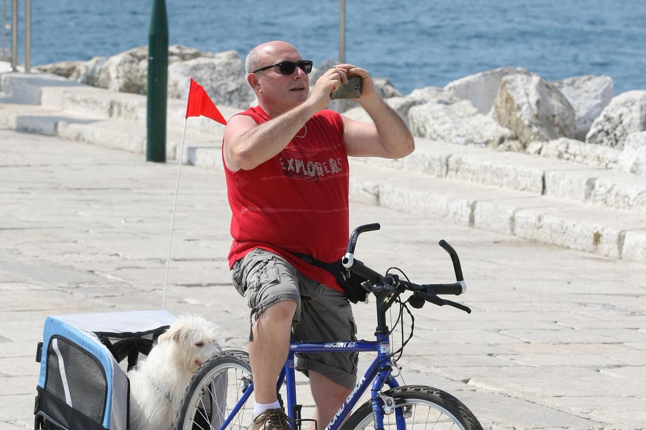 13.08.2014., Rovinj - Luka je puna brodica, a grad turista. Jedrilice, gliseri i kruzeri redovito uplovljavaju.  Photo: Dusko Marusic/PIXSELL