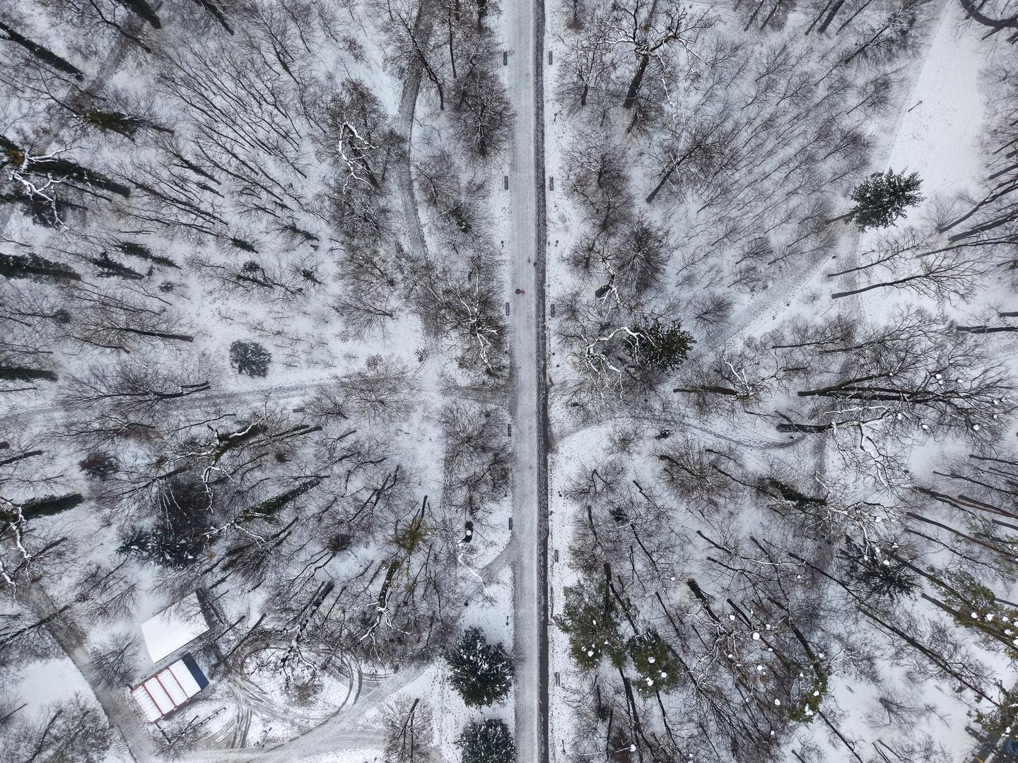 Snijeg koji je prošlog tjedna pao Zagrebu već se gotovo potpuno otopio, no jedinstveni zimski prizori još se daju vidjeti u Maksimiru.