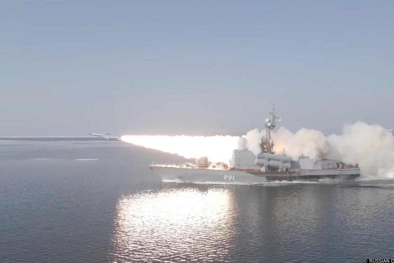 Russia fires supersonic anti-ship missile at mock target in Sea of Japan