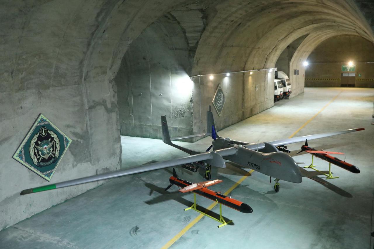 Iranian drones at underground site
