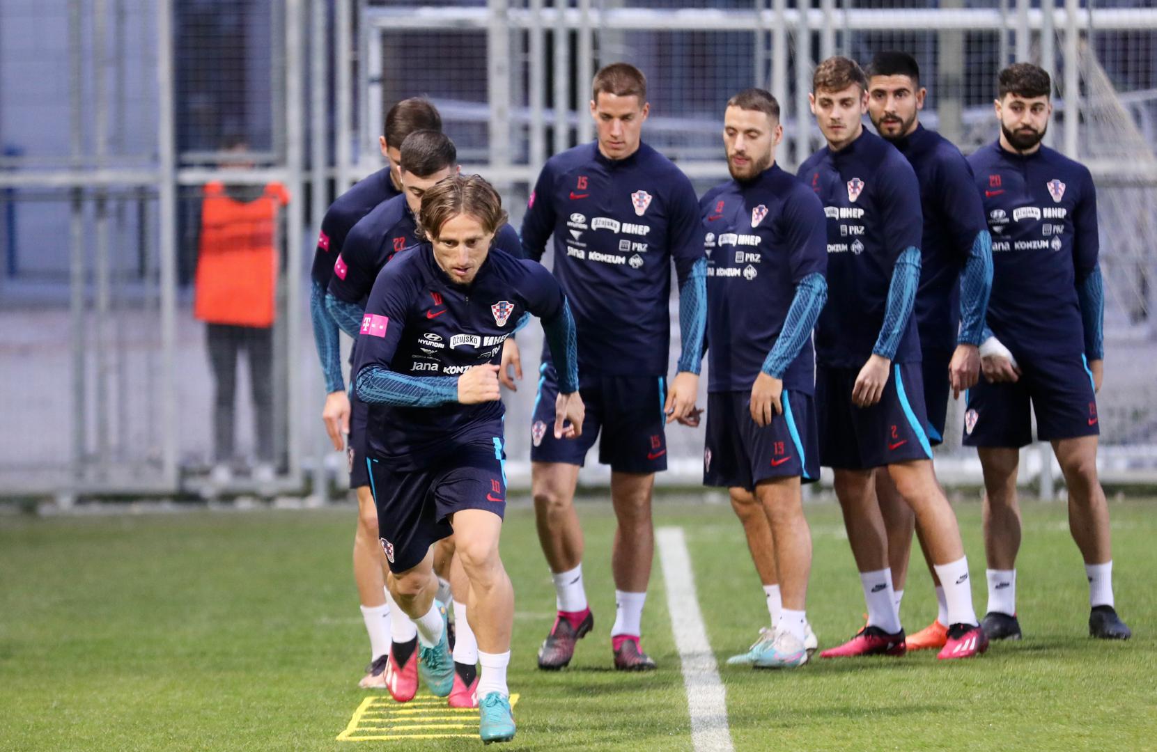 21.03.2023., Split - Na stadionu Hrvatski vitezovi odrzan je trening hrvatske nogometne reprezentacije uoci utakmice kvalifikacija za EURO 2024. koju igraju protiv Walesa. Luka Modric Photo: Ivo Cagalj/PIXSELL