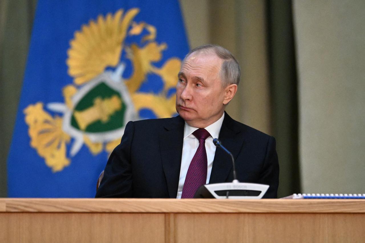 Russia's President Putin attends Prosecutor General collegium meeting in Moscow