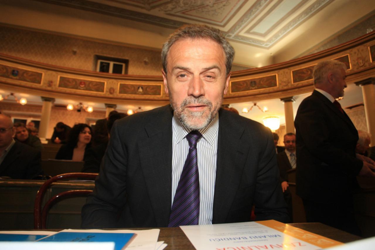 \'04.05.2011., Cirilometodska 5,  Zagreb - Izvanredna sjednica Gradske skupstine. Rasprava o cijeni djecjih vrtica u gradu Zagrebu. Milan Bandic.  Photo: Boris Scitar/PIXSELL\'