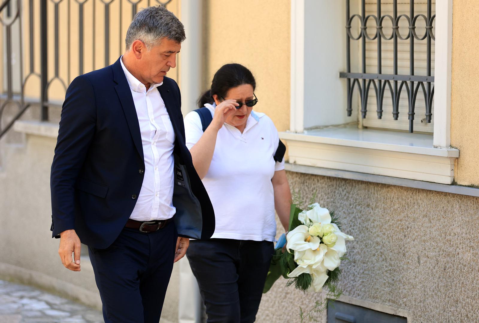 20.05.2022., Beograd, Srbija - Ispracaj Mateja Perisa u crkvi Svetog Antuna Padovanskog gdje misu predvodi mons. Stanislav Hocevar. Tijelo Mateja Perisa je pronadjeno u Dunavu nakog sto je nestao u noci 31. prosinca 2021. godine. Photo: Davor Javorovic/PIXSELL