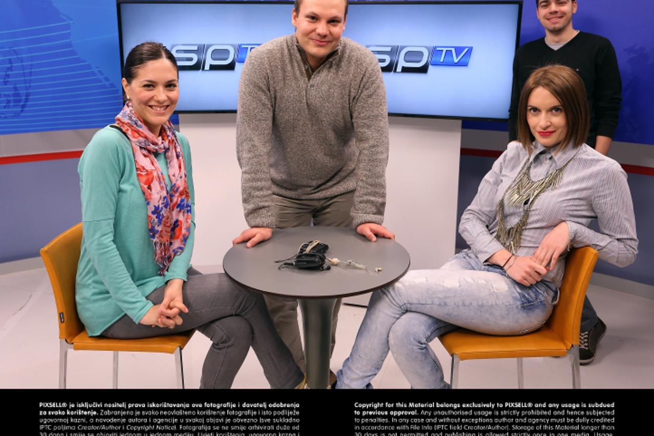 '09.04.2013., Zagreb - Redakcija sportske televizije SPTV. Novinarka Iva Milanovic Litre . Photo: Jurica Galoic/PIXSELL'