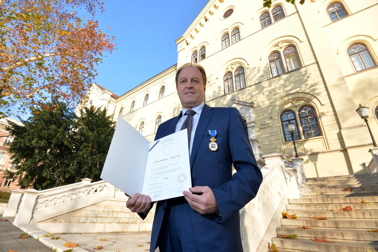 23.11.2016., Zagreb - Miljenko Simpraga nagradjen za inovacije na Sveucilistu.  Photo: Marko Lukunic/PIXSELL