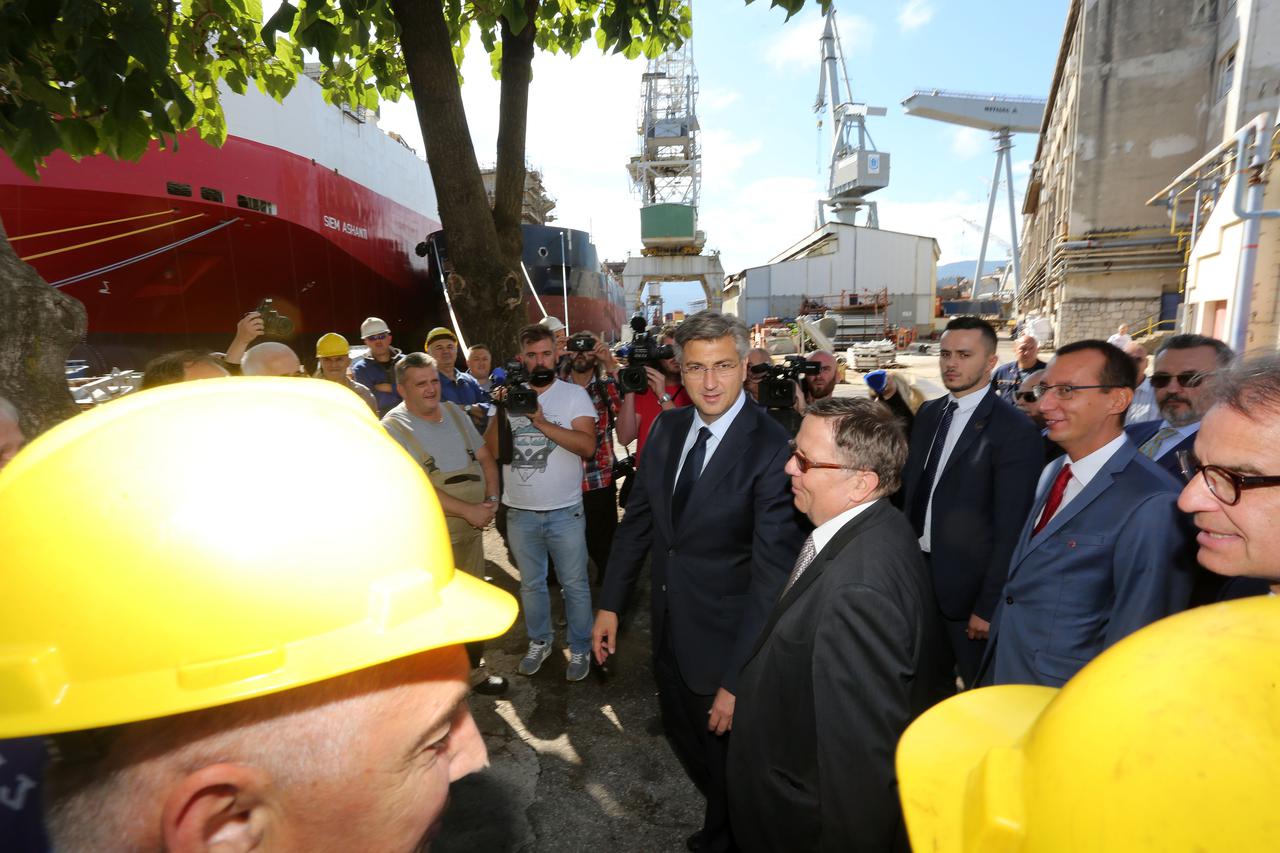 Andrej Plenković sastao se sa direktorom i radnicima brodogradilišta 3. maj