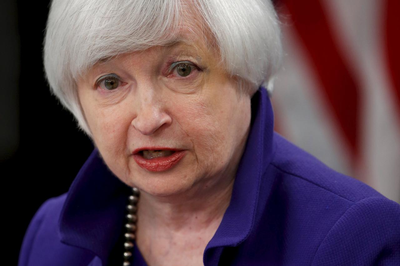 U.S. Federal Reserve Chairman Janet Yellen answers a reporter's question during a news conference in Washington December 16, 2015.  REUTERS/Jonathan Ernst      TPX IMAGES OF THE DAY
