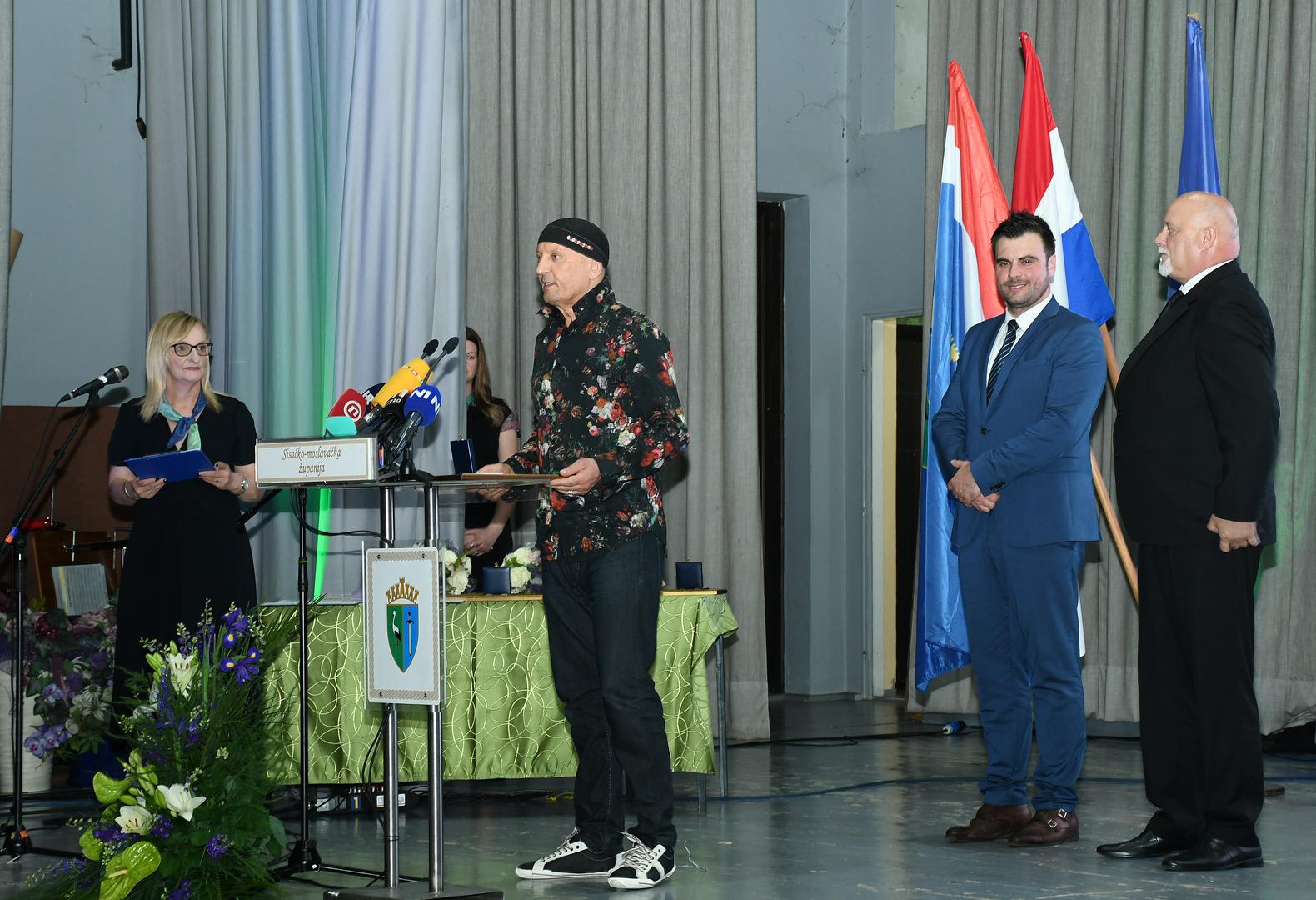 09.06.2022., Sisak - U Domu INA rafinerija nafte Sisak odrzana je svecana sjednica Zupanijske skupstine u povodu obiljezavanja Dana Sisacko-moslavacke zupanije.   Photo: Nikola Cutuk/PIXSELL