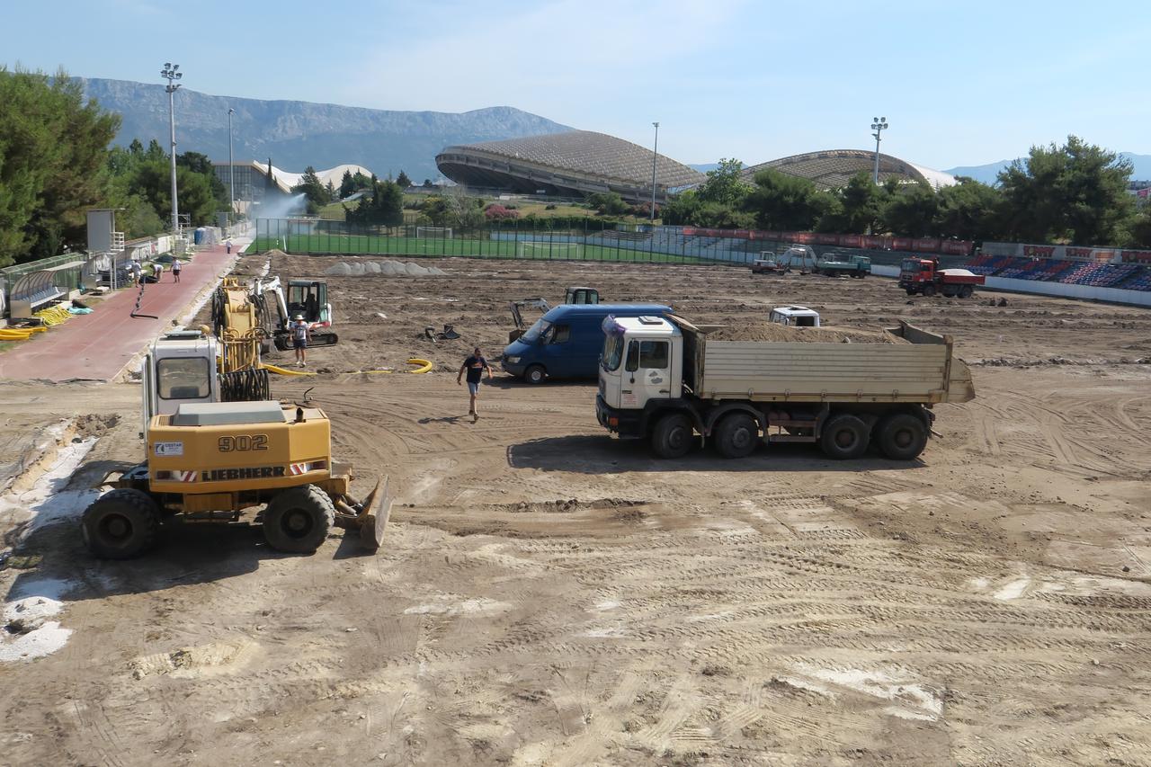 Split: Radovi na pomo?nom terenu HNK Hajduk