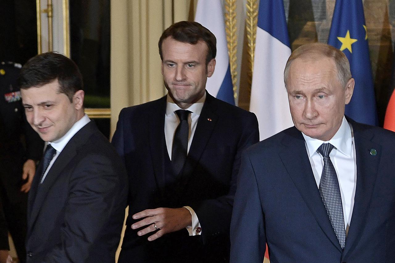 Zelenski, Macron, Putin