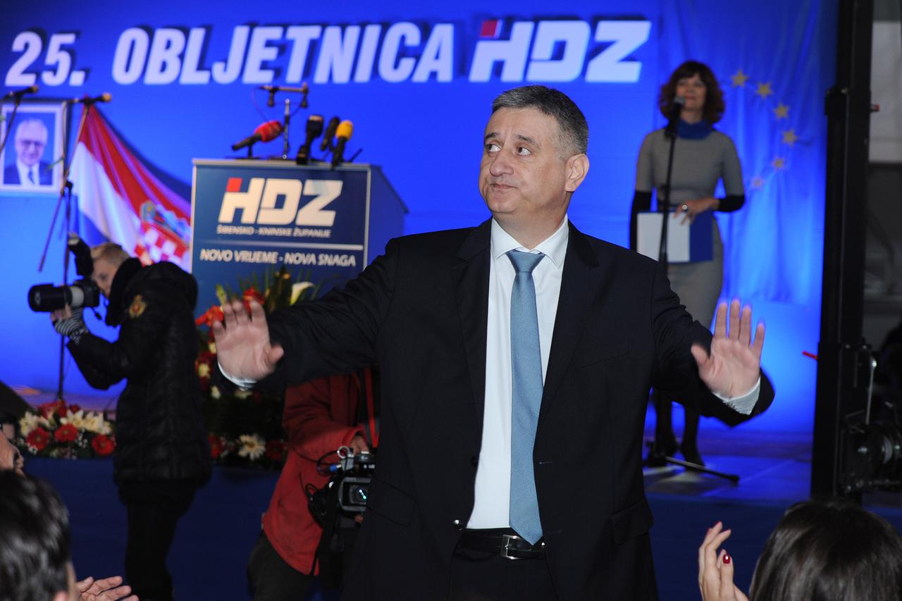 22.02.2015., Sibenik - 25. obljetnica HDZ-a  Sibensko-kninske zupanije. Tomislav Karamarko.  Photo: Dusko Jaramaz/PIXSELL