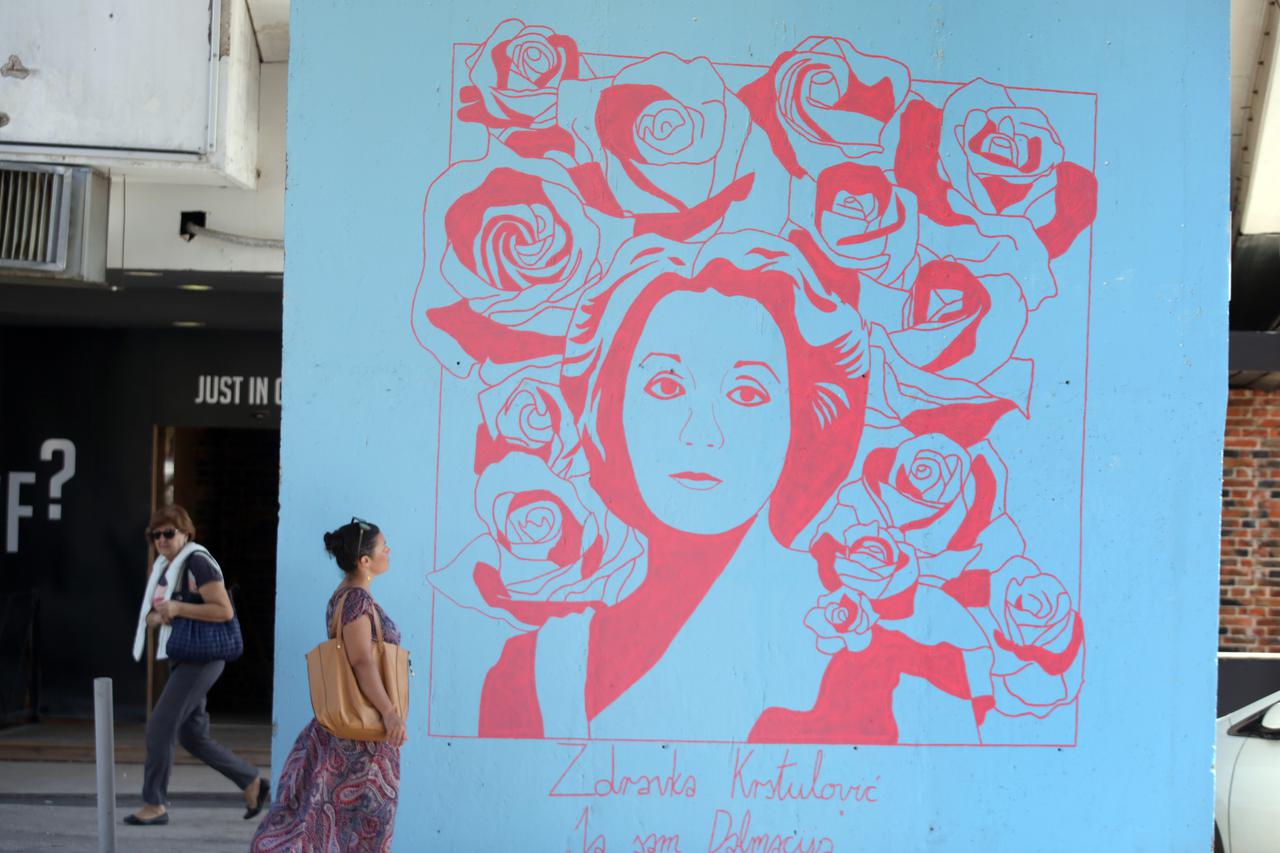 Split: Mural posvećen Zdravki Krstulović