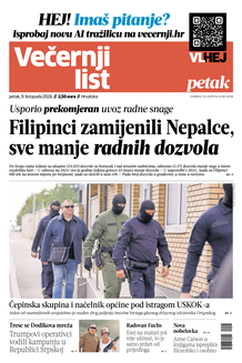 Večernji list naslovnica
