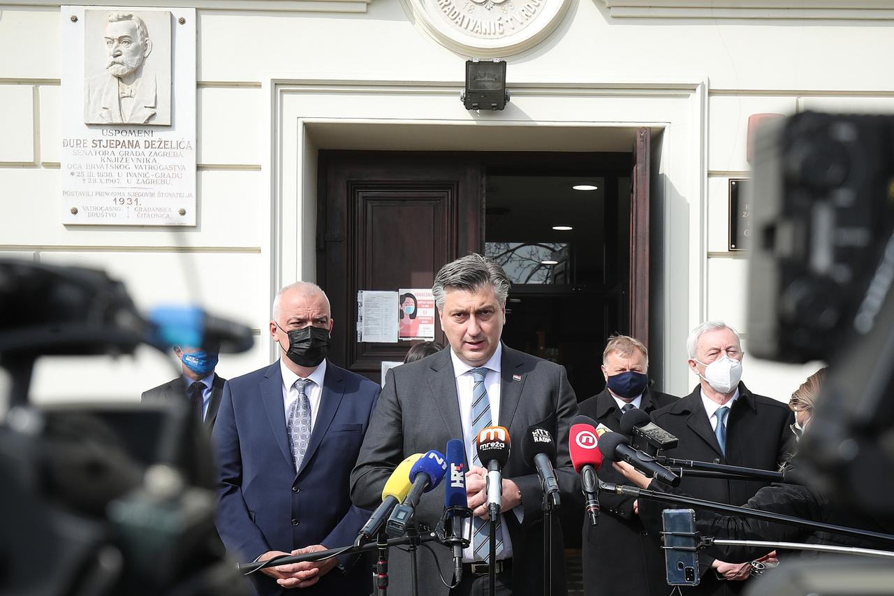 Premijer Plenković sastao se s gradonačelnikom Ivanić-Grada, Javorom Bojanom Lešom