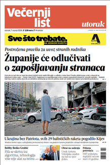 Večernji list naslovnica